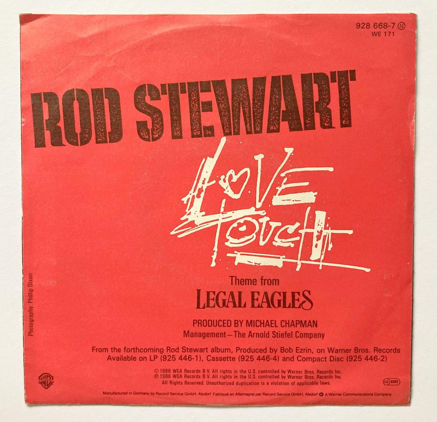 Schallplatten: ROD STEWART - LOVE TOUCH – Gebraucht aus Bottens von hotter-than-hell 1