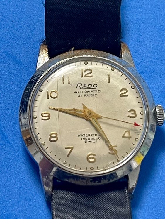 Cadran De Montre Pour Mouvement ETA 2472 - Style "Bomber" Automatique 21 Rubis Antichoc - Occasion