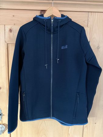 Jack Wolfskin Fleecejacke mit Kapuze, Gr. L