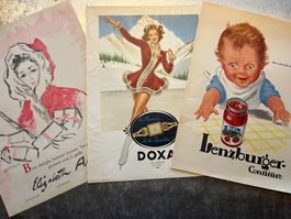werbung 100derte inserate, grafik, ca. 9 kilo, stapel 12 cm