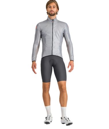 Castelli Aria Shell Jacke Herren Velojacke silver grey Gr. L