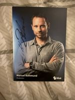 Autogrammkarte Manuel Rothmund Moderator mit Unterschrift