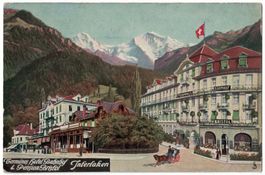 Interlaken Terminus Hotel Bahnhof & Pension Bristol gel 1914