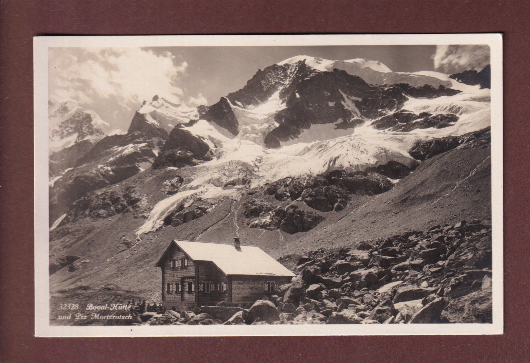 Cartoline postali: BOVAL-HÜTTE - Piz Morteratsch – Usato da Pully venduto da nicecards-shop