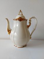 Kaffeekanne Porzellan  Zeh Scherzer 1930  mit Golddekor