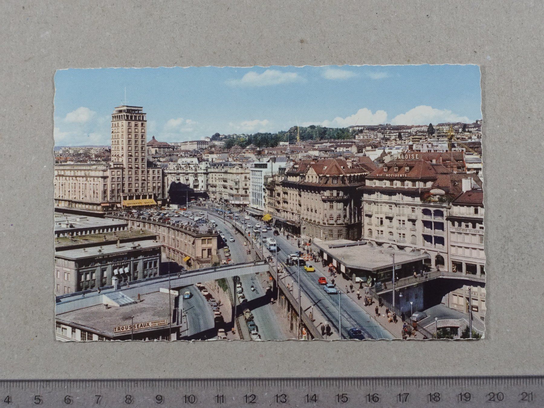 Cartoline postali: Lausanne, 1967 – Usato da Lenzburg venduto da fh1