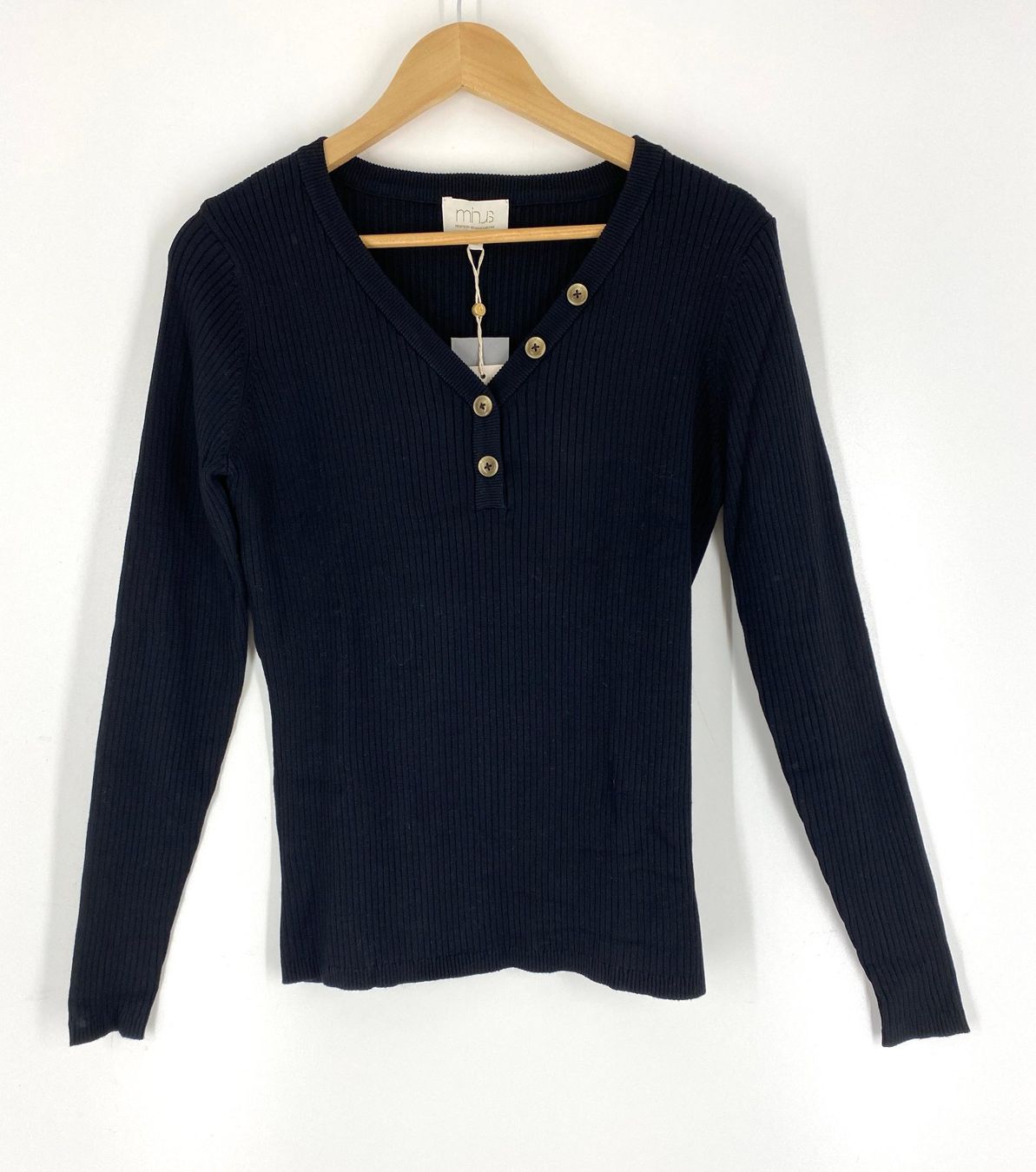 Pullover & Sweatshirts: minus Basic Ripp Feiner Pullover mit V-Ausschnitt, *Neu* – Neu (gemäss Beschreibung) aus Mülligen von Chleeblatt1941