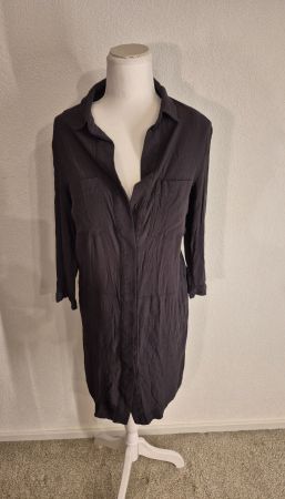 H&M Hemdkleid, Grösse 38, Grau, neuwertig