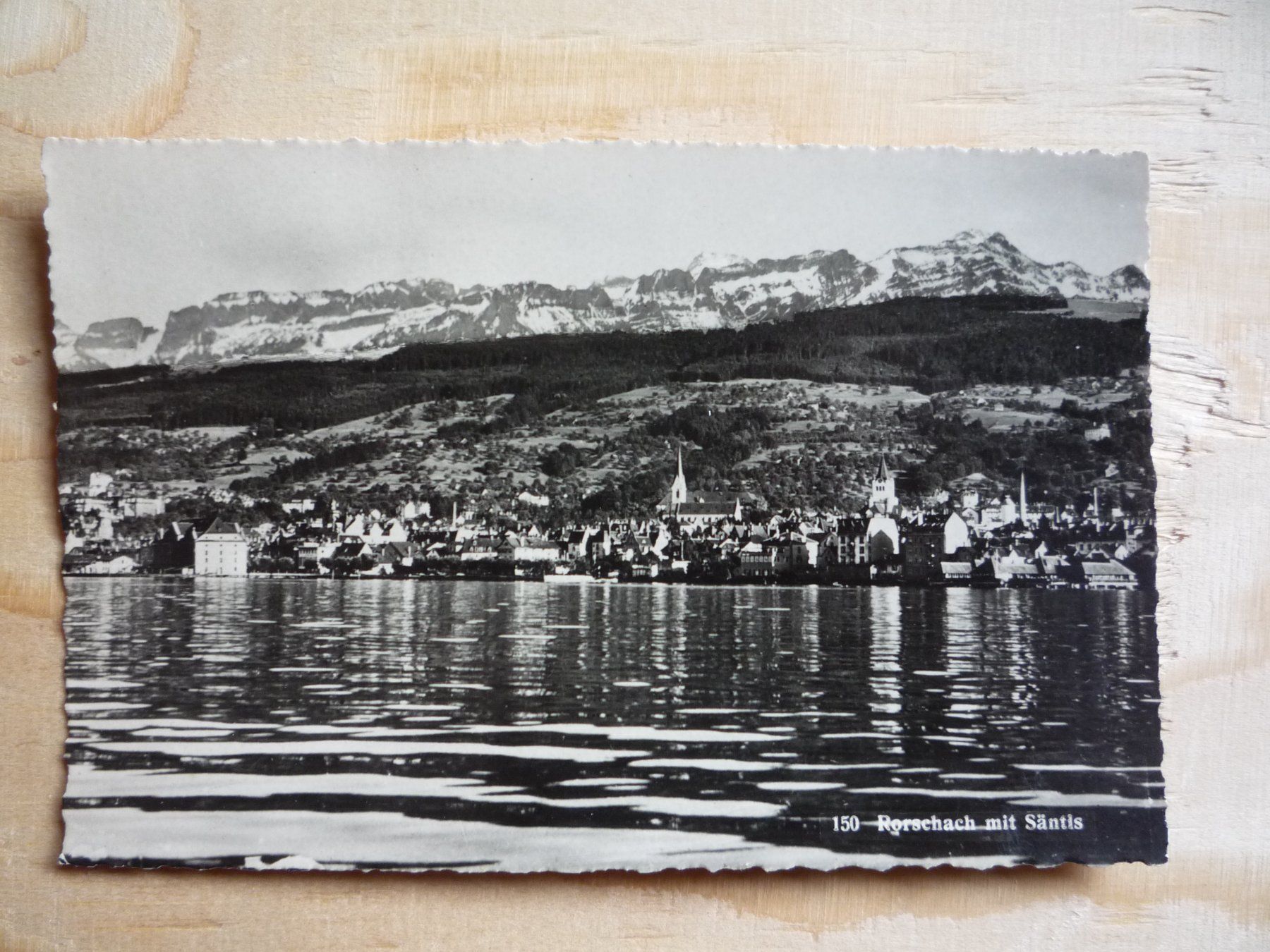 Cartoline postali: Rapperswil mit Säntis, 19.IX.1950 – Usato da Rieden SG venduto da Gant24