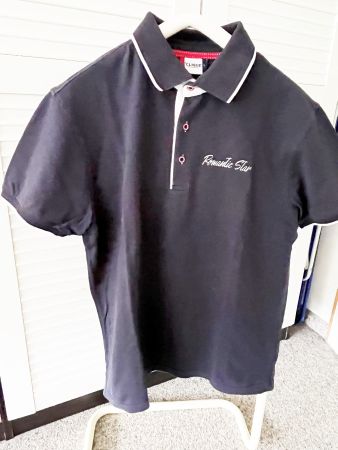 Poloshirt, dunkelblau, BW-Piqué, ROMANTIC STAR, Gr.L/52