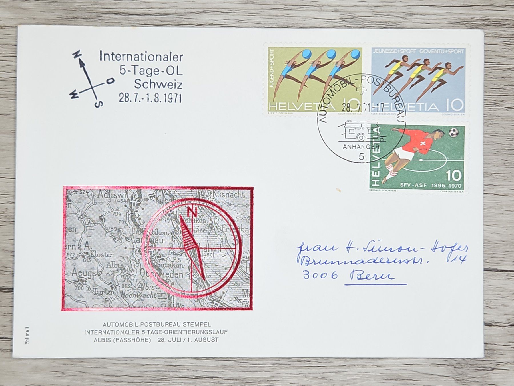 Tutti i francobolli: CL17 Enveloppe + Timbre Suisse 1971 – Usato da Cousset venduto da Patrick_Collections
