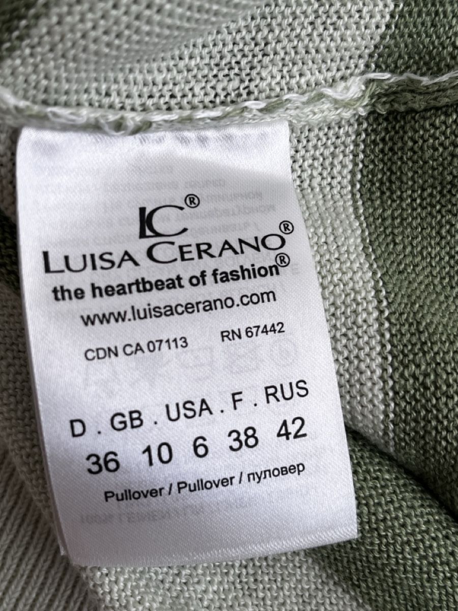Luisa Cerano Maglioni & Felpe: LUISA CERANO Pullover  Gr. 36, Leinen – Usato da Zürich venduto da Kleanthy 2