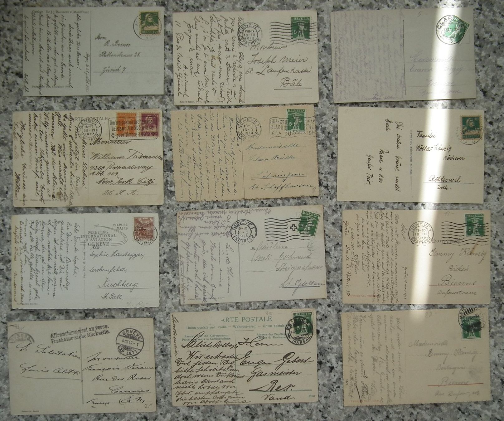 Cartoline postali: Genève  Ansichtskarten Diverse  21 Stück – Usato da Kriens venduto da WULLU99 1