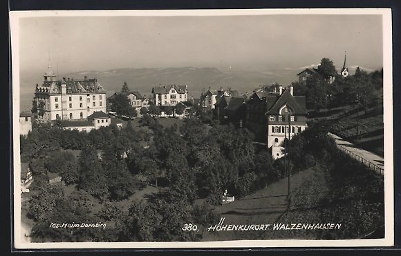 Cartoline postali: Walzenhausen, Panorama mit Strassenparti – Usato da Berlin venduto da bartko-reher