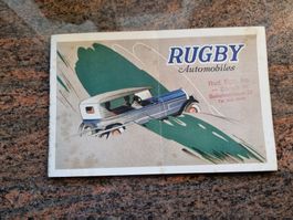 Seltene Rugby Automobil  Broschüre Sauber