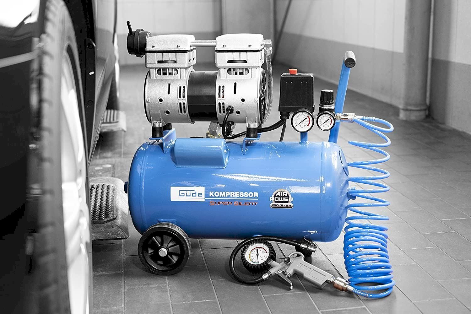 Compresseurs: Güde Kompressor 150/8/24 SILENT – Neuf avec emballage d'origine à Bottighofen par zaap 5