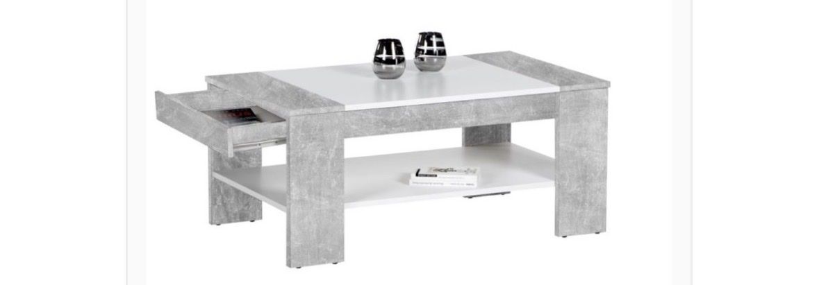 Tavoli: Couchtisch Betonoptik/Weiss – Usato da Dottikon venduto da lip_6jkd