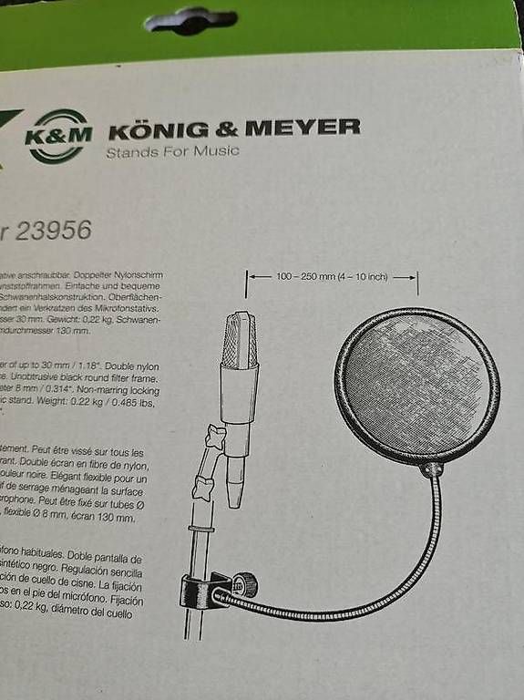 Mikrofone: Popkiller Popschutz K&M 23956 oder K&M 23966 – Gebraucht aus Winterthur von Winti-Piano 3