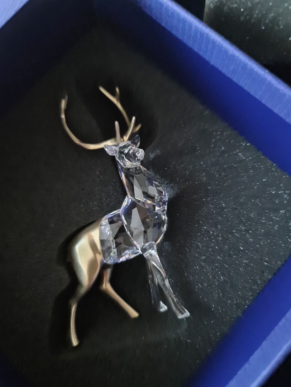 Swarovski Statuette: Swarovski Figur Stag neu und Originalverpackt – Nuovo e nell'imballaggio originale da henau venduto da Rockj 3