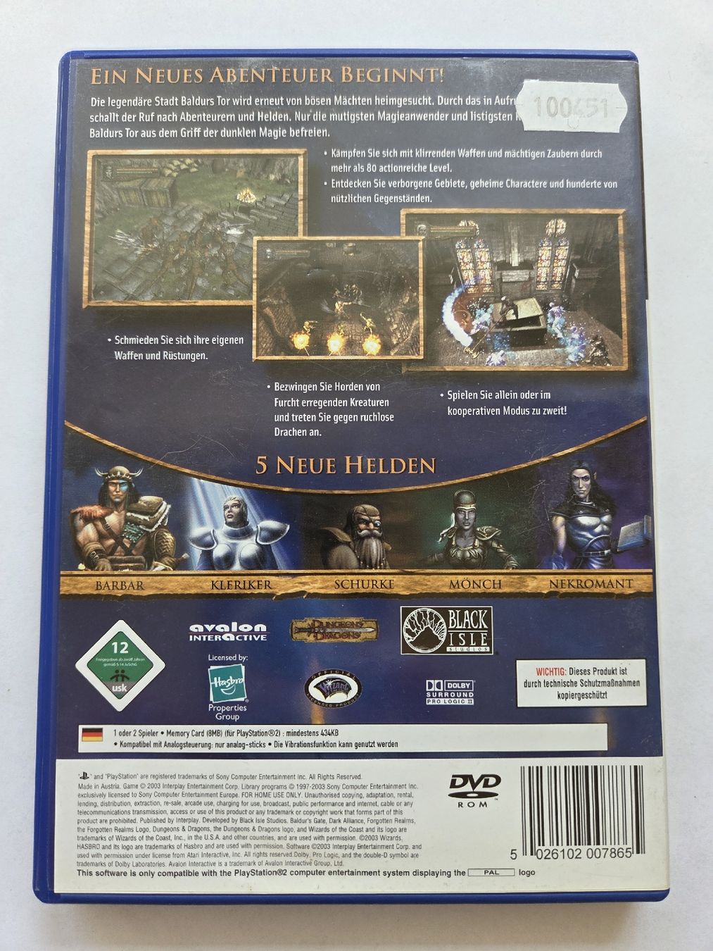 Sony Giochi: Baldur's Gate Dark Alliance – Usato da Territet venduto da Cenh 1