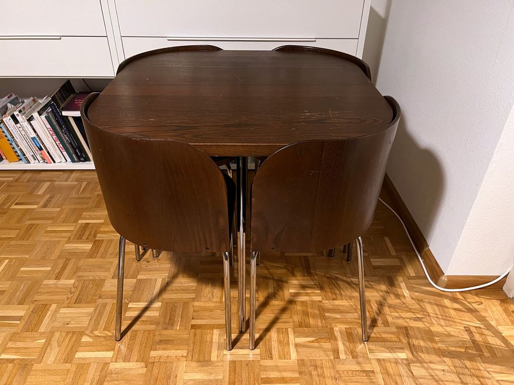 IKEA Fusion Vintage Esstisch und Stühle Kaufen auf Ricardo