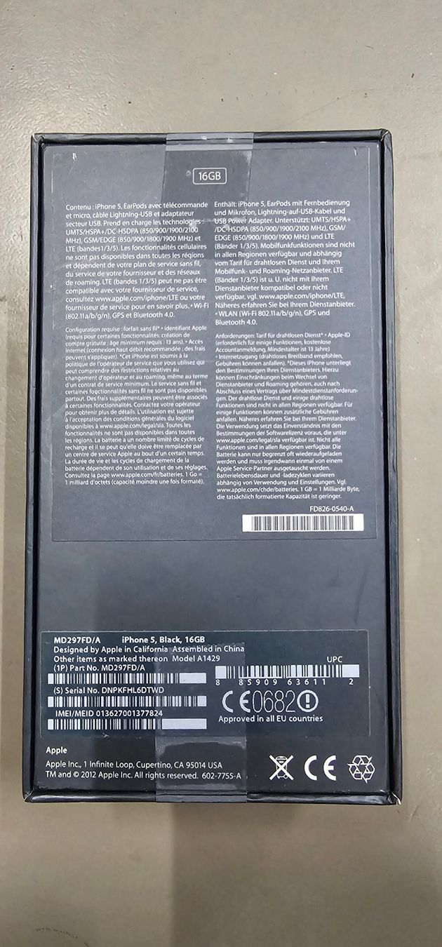 Apple Portables: iPhone 5, Black, 16GB gebraucht – D'occasion à Emmen par Dani1973 3