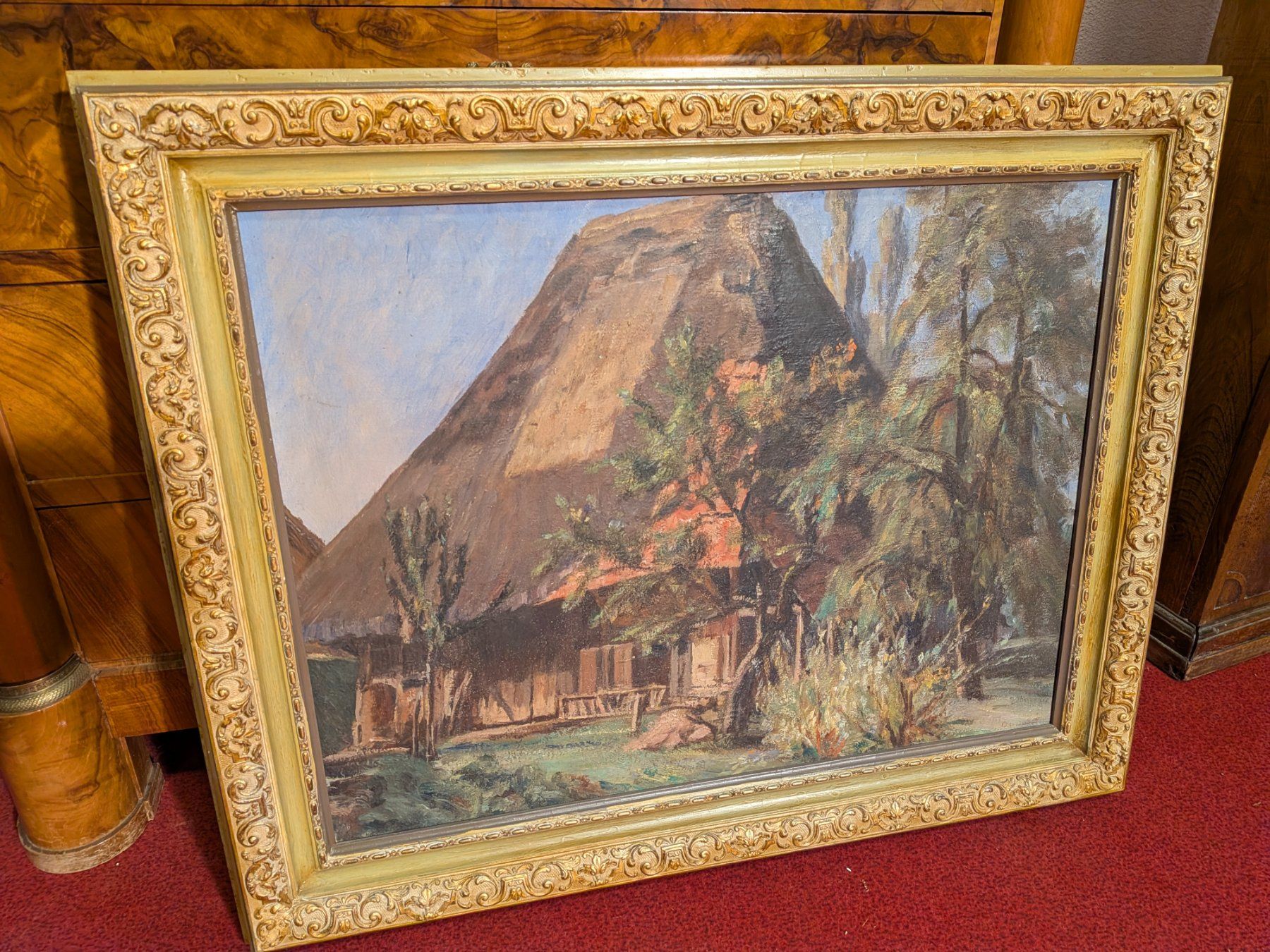 Poster & Bilder: Original Johann Othmar Döbeli Zofingen Echt Bild Strohhaus – Gebraucht aus Schönenwerd von kybi 1
