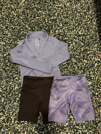H&M Move Set Sport Jacket Shorts Girls Size 8-10Y (134/140)