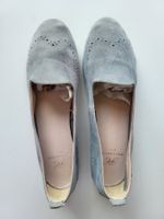 Pat Calvin Wildleder Loafers, Gr. 39 - hellblau