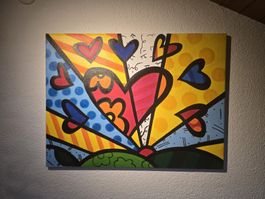 Pop-Art Gemälde „A New Day II“ Stil Öl auf Leinwand 80 × 60