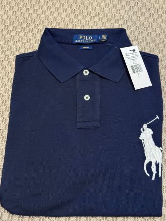 Polo Ralph Lauren Slim Fit marine – Neuf avec étiquette