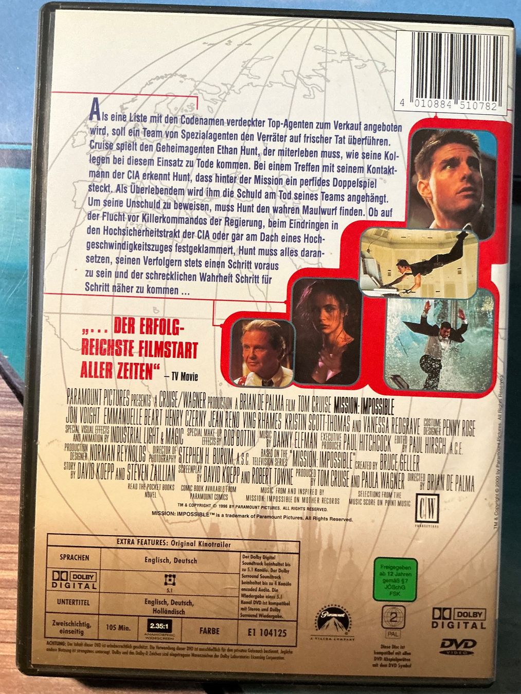 Tutti i DVDs: MISSION IMPOSSIBLE - DVD - Tom CRUISE – Usato da Lauenen b. Gstaad venduto da Beboller 1