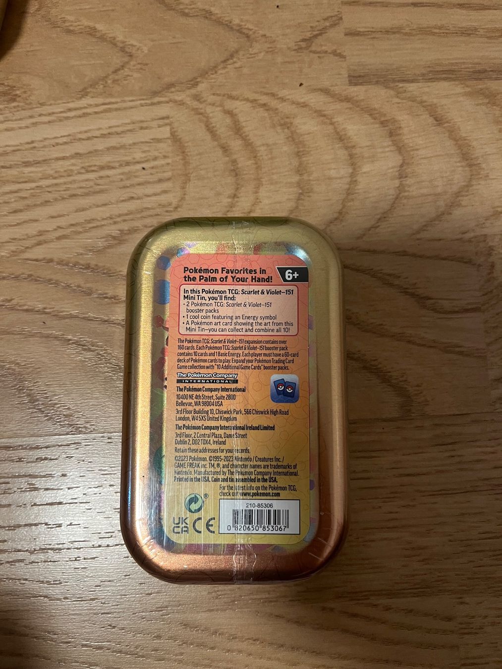 Pokémon Carte collezionabili: Pokemon 151 Mini Tin – Nuovo e nell'imballaggio originale da Ueberstorf venduto da SpeedyBoat 1