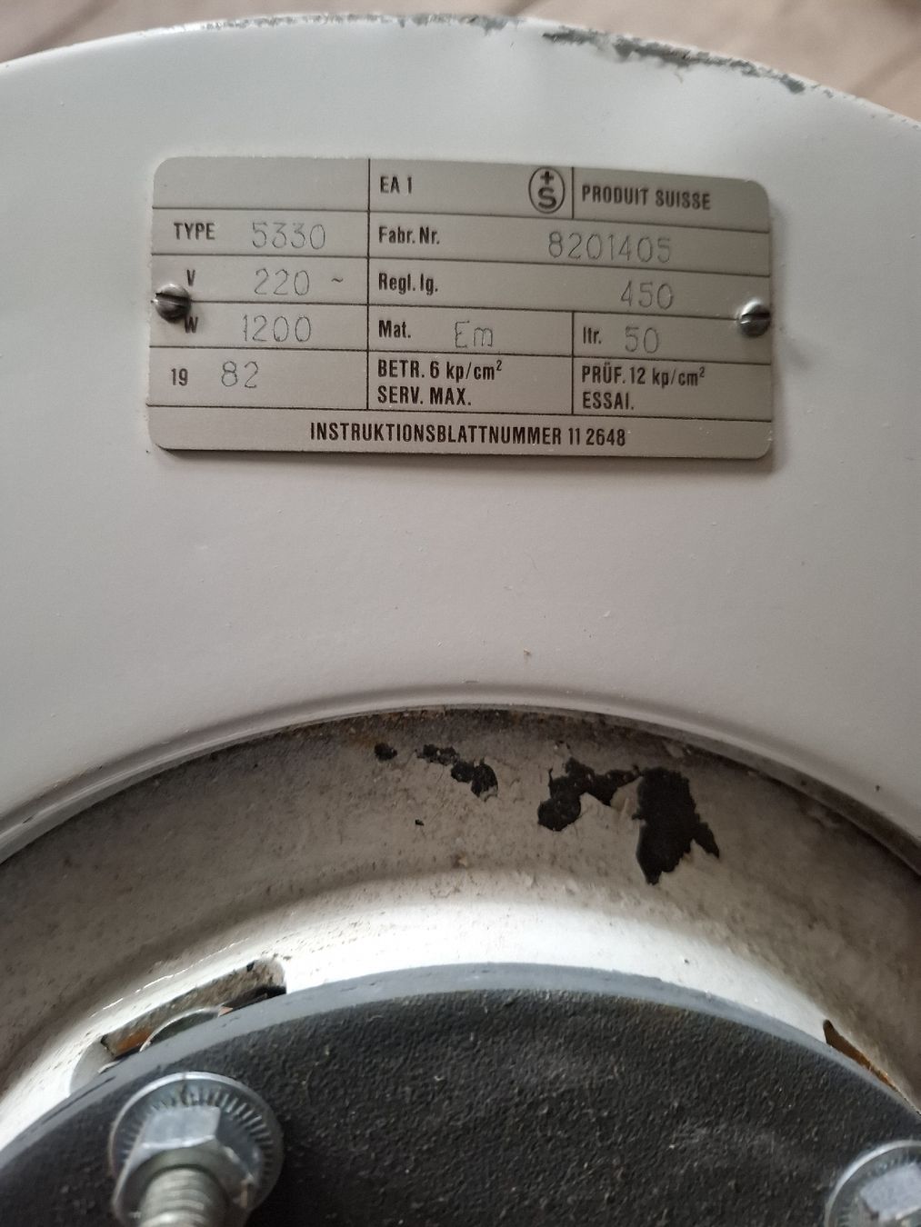 Sanitari: Boiler, Warmwasserboiler, 1200W, – Usato da Rorschacherberg venduto da Luckyhorse 1