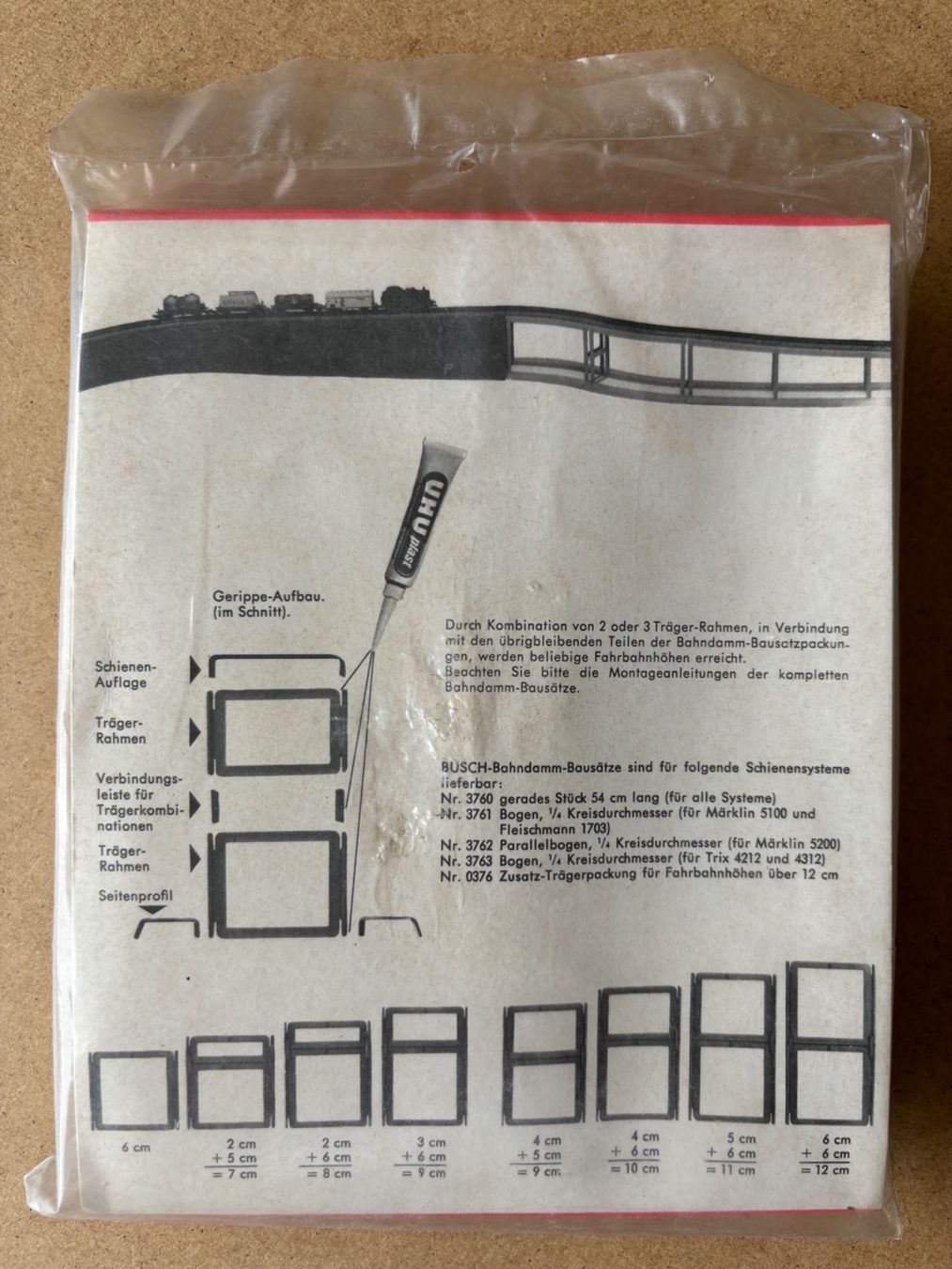Busch Modellini di ferrovie: Busch 0376 Bahndamm Bausatz – Nuovo e nell'imballaggio originale da Hauterive NE venduto da eriamch 1