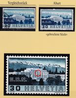 1938, ABART, VÖLKERBUNDPALAST,PLATTENFEHLER GEBROCHENE SÄULE
