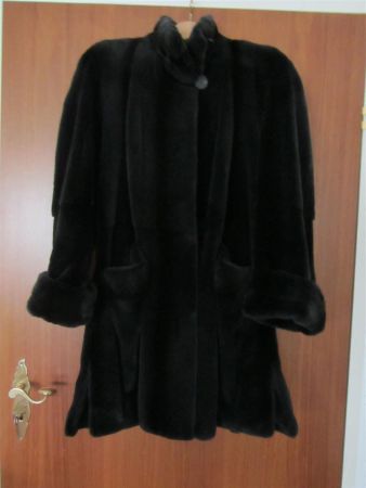 warme Pelzjacke  schwarz  Gr. 42