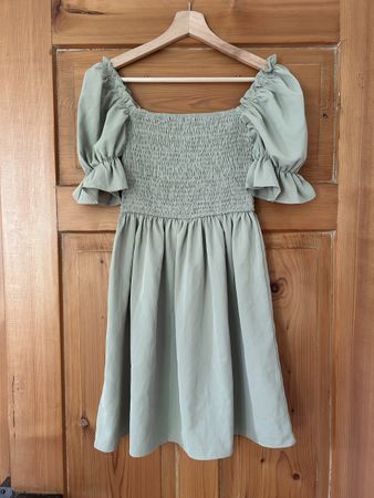Sommerliches Minikleid in Grün, Grösse S