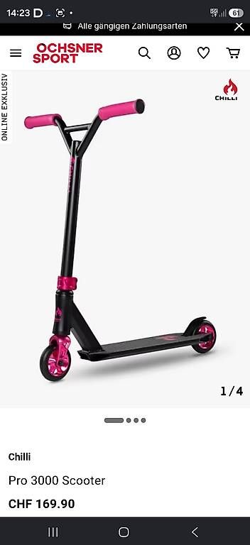 Kickboard: Chilli 3000 Scooter Kickboard Stunt scooter – D'occasion à Alpnachstad par Vintage-girl