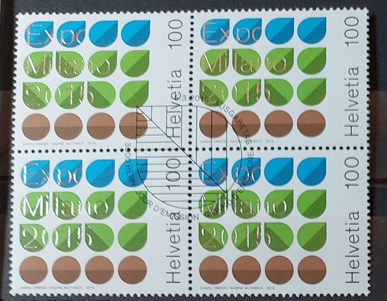 Tutti i francobolli: B1546 - Expo Milano  B4 1er jour – Usato da Trélex venduto da Phil_Albert