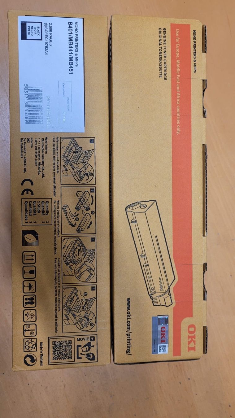 Oki Druckerpatronen & Toner: 2 OKI Toner schwarz – Neu und originalverpackt aus Balterswil von aimie2004
