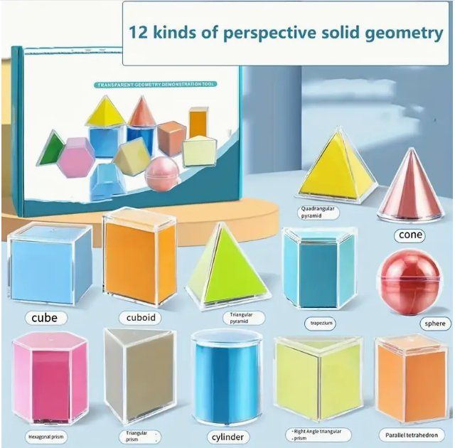 Geometric Shapes 3D Kit for Learning and Gymi preparation (Neu (gemäss ...