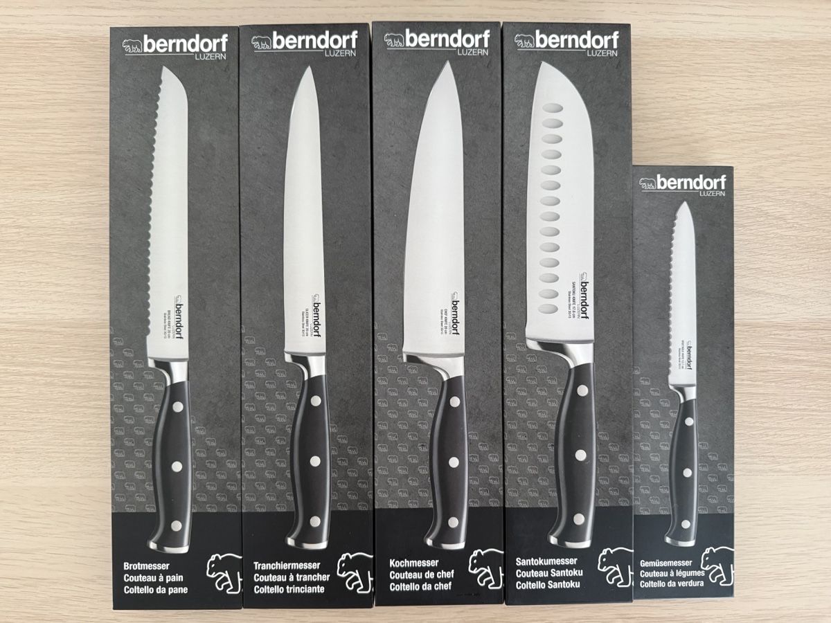Berndorf Coltelli da cucina: Messerset Berndorf LUZERN – Nuovo e nell'imballaggio originale da Biel/Bienne venduto da theracinghouse-53
