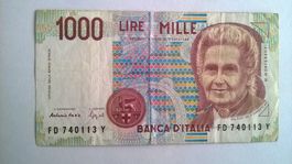 Billet banque Italie 1000 Lires 03/10/1990 TBE