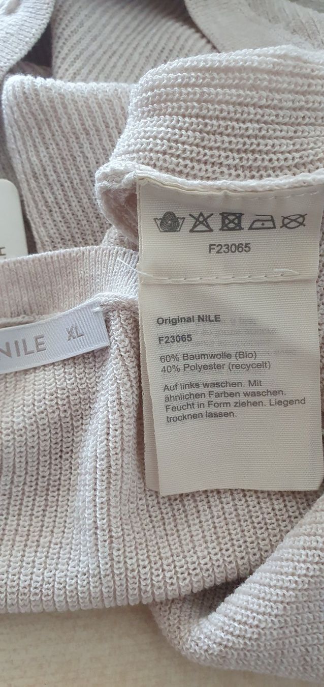 Nile Tops: NILE Stricktop/Weste grXL, baumwolle, NEU – Neu und originalverpackt aus Niederbipp von blu_jw7r 5