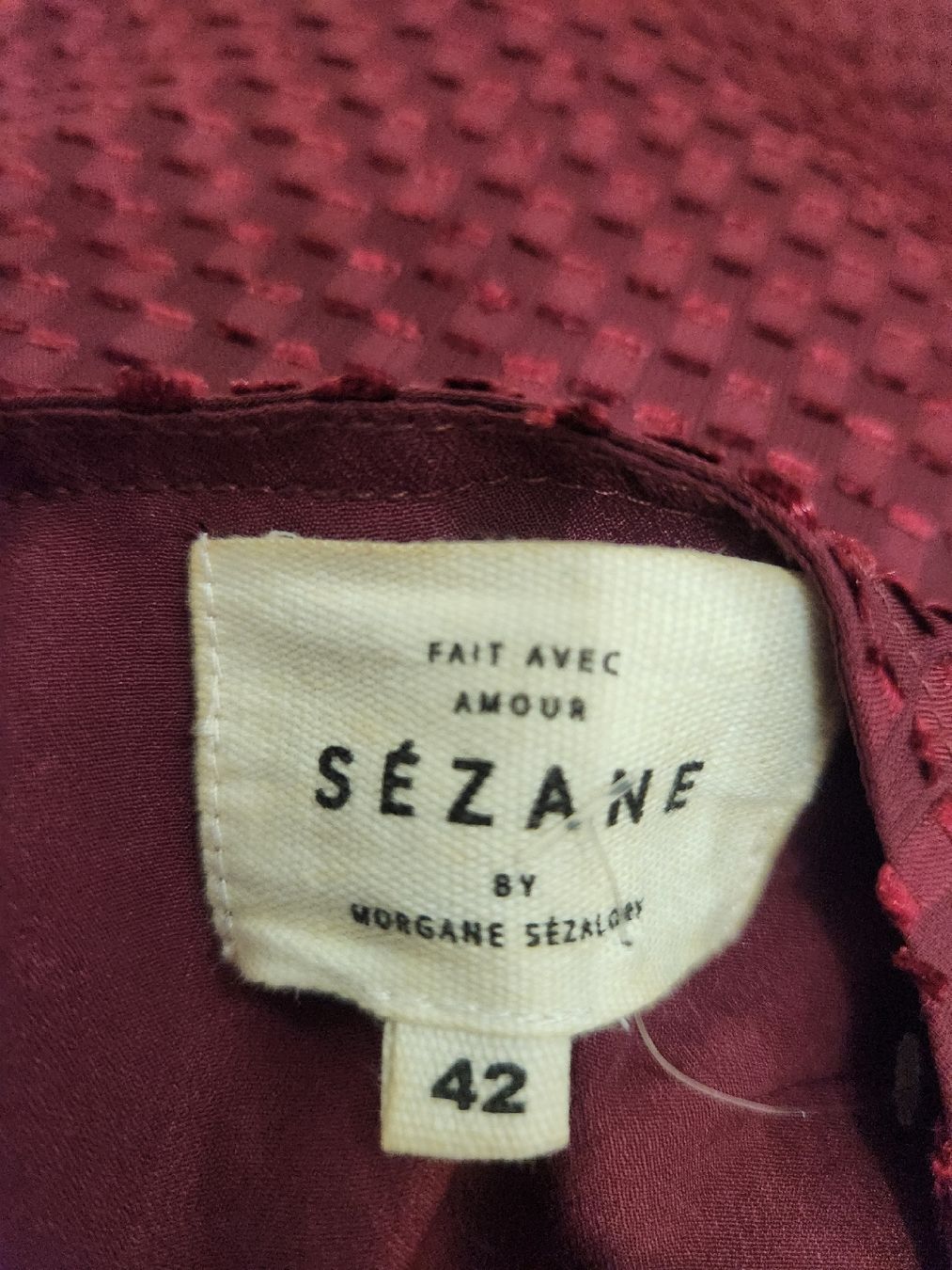Sezane Chemisiers: Blouse Sézane bordeaux taille 42 – D'occasion à Niedergösgen par Eva2410 4