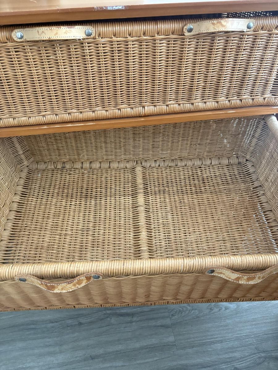 Cassettiere: Rattan Kommode mit 4 Rattankörben Holz – Usato da Kilchberg ZH venduto da ros_9x58 4