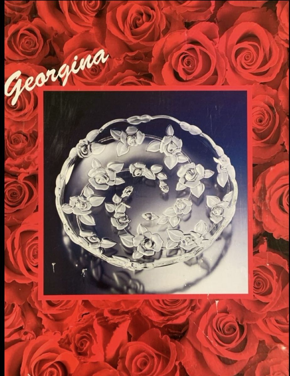 Walther Glas Piatti di portata: Walther-Glass 35cm Platter - Rose Design – Nuovo (secondo la descrizione) da Immensee venduto da Gitter 8