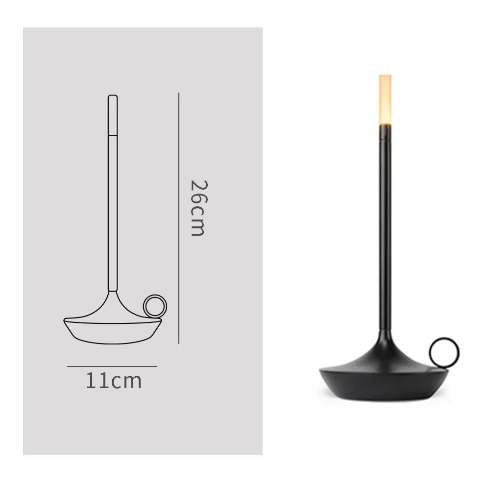 Lampade: Kerzenlampe LED Touch Dimmbar Lampe Nachttischlampe 3 Modi – Nuovo e nell'imballaggio originale da Hundwil venduto da Stallone6 7