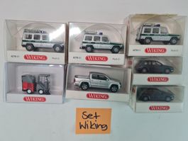 Wiking Set Puch 4x4, SUV, Kombi, Wischmaschine H0 1:87